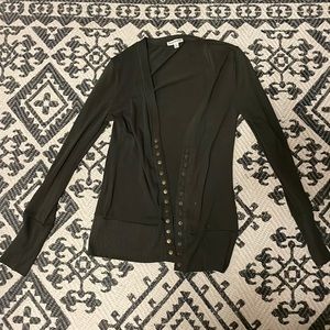 Medium Mid Length Button Up Cardigan